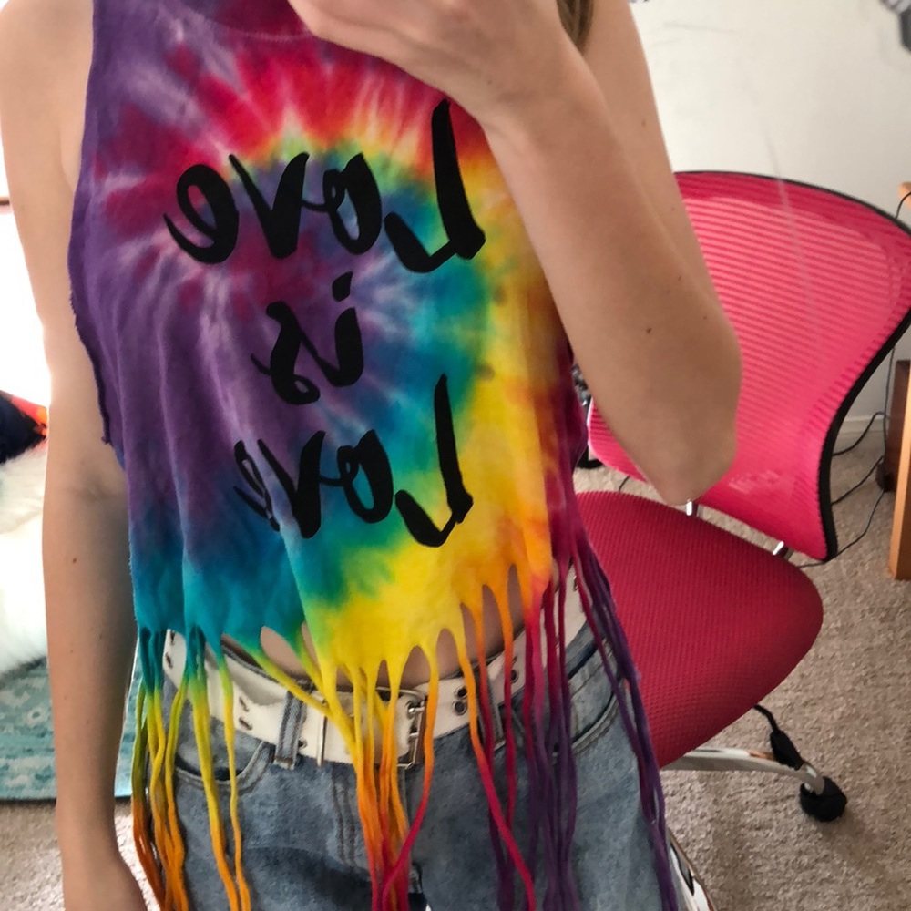 Pride crop top hippie